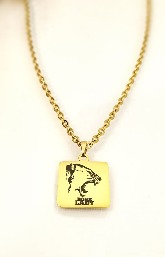 Boss Lady Lioness Necklace Gold