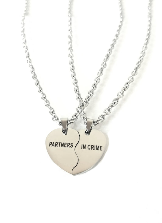 Partners In Crime Necklace Silver
