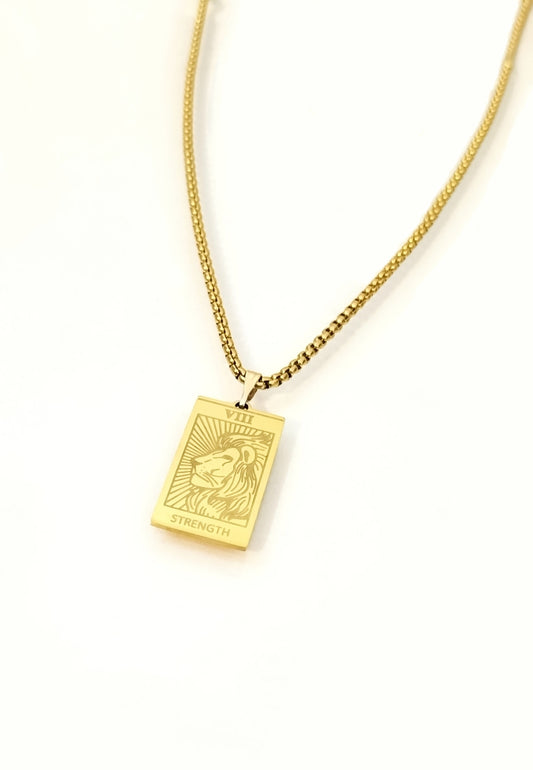 Strength V111 Roman Number Necklace