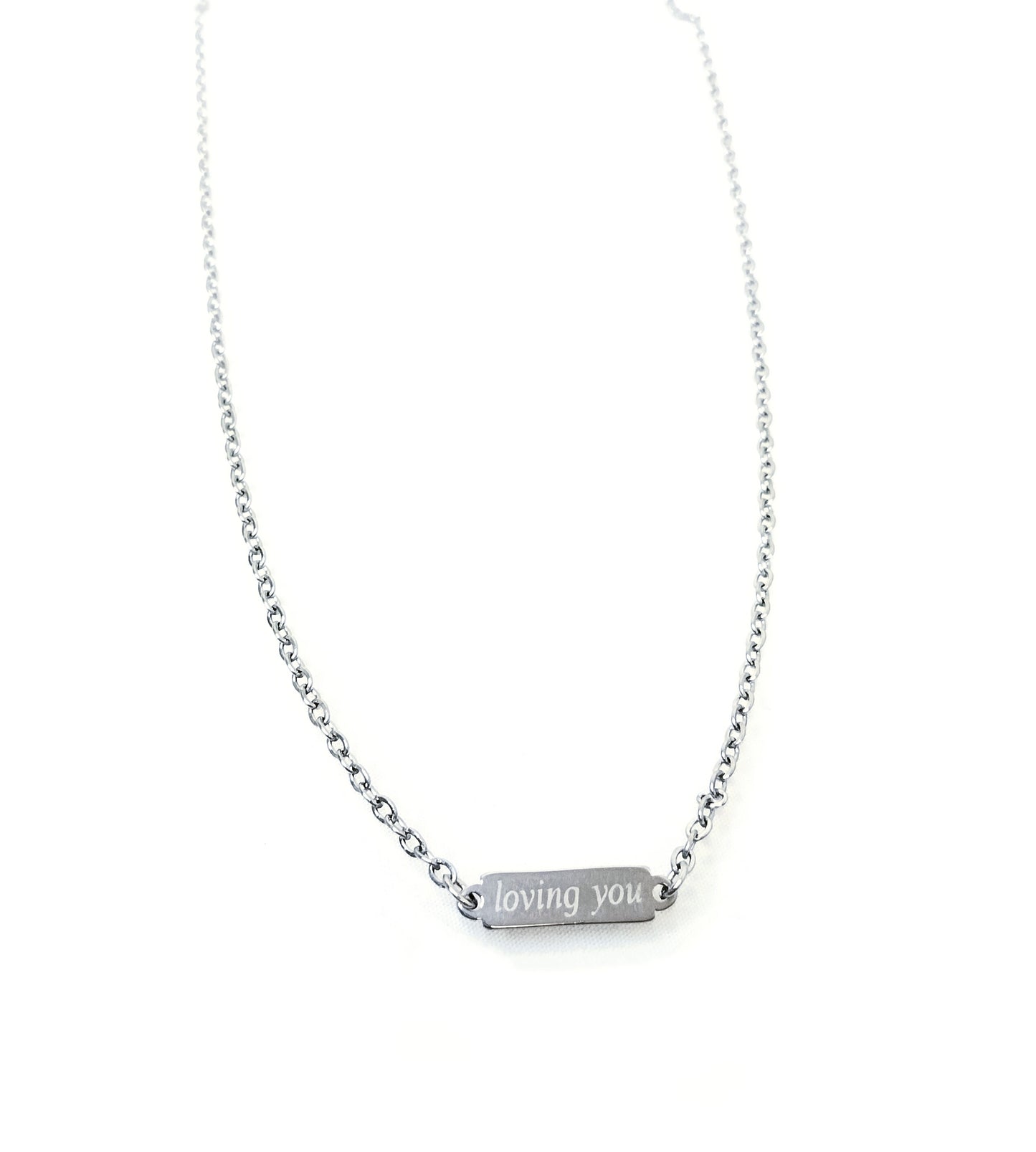 Loving You Necklace Silver