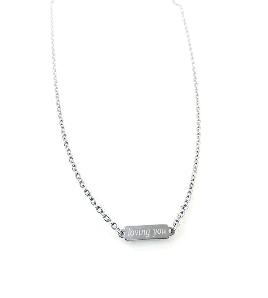 Loving You Necklace Silver