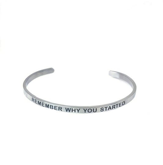 Remember Why You Started Bangle Silver