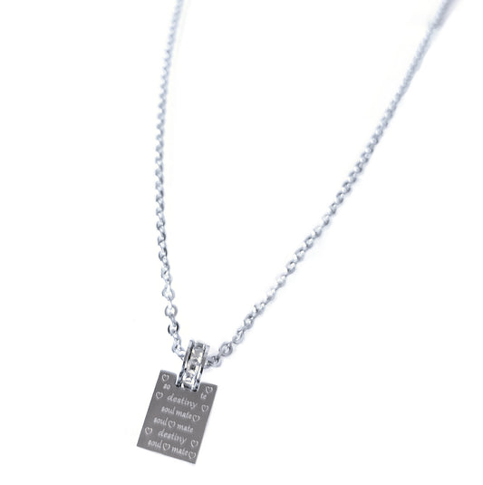 Soulmate Destiny Necklace Silver
