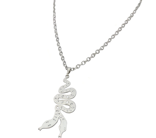 Snake Necklace Silver
