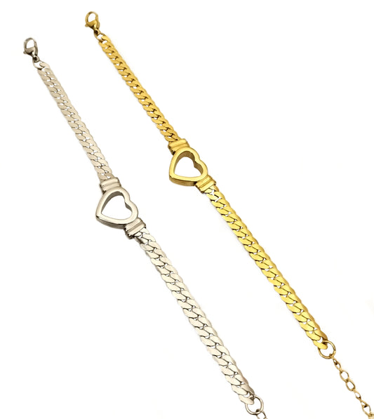 Heart Bracelet Stainless Steel