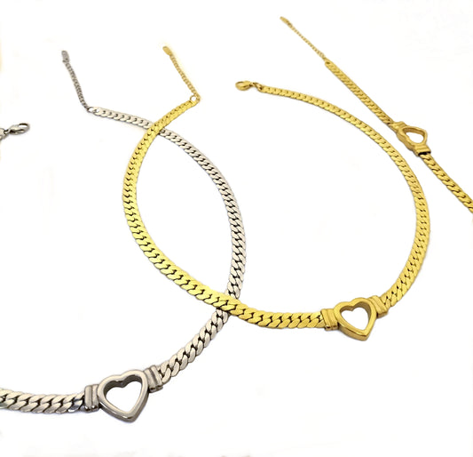 Heart Necklace Stainless Steel