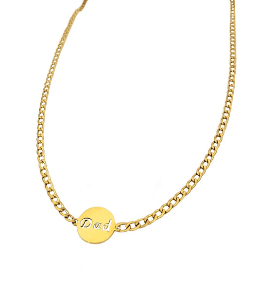 DAD Necklace Gold