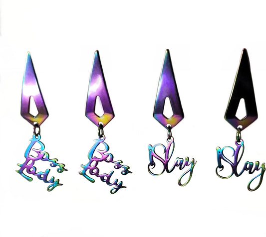 BossLady Party Earrings Stainless Steel