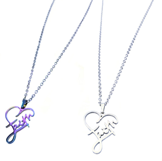 Faith Necklace Stainless Steel