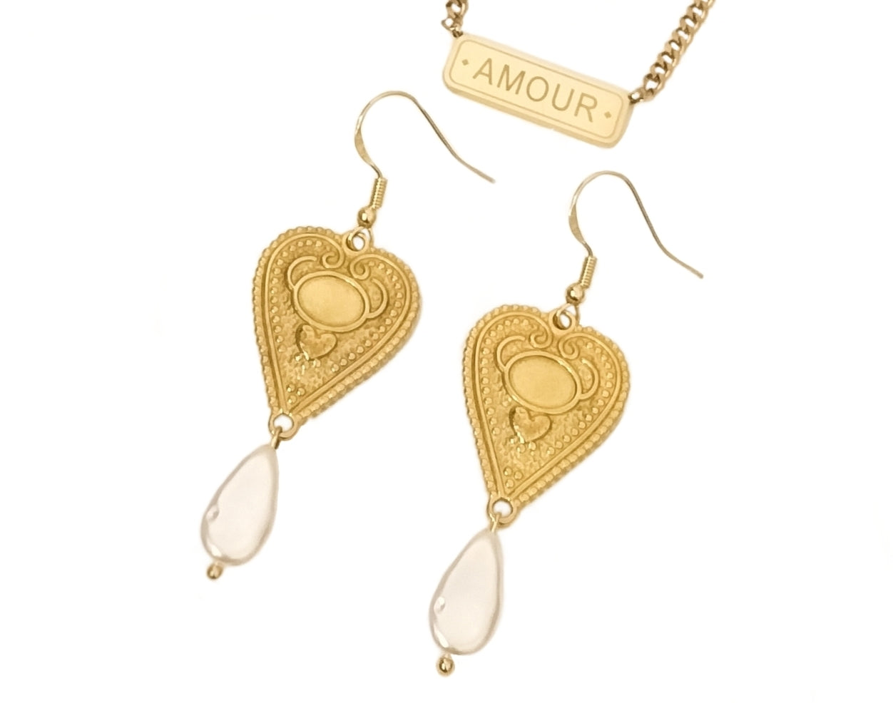 AmourJewellery Heart Earrings