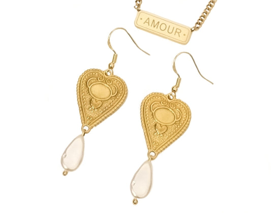 AmourJewellery Heart Earrings