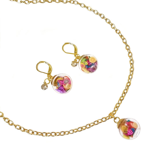 Fruit Jewellery Set Gold