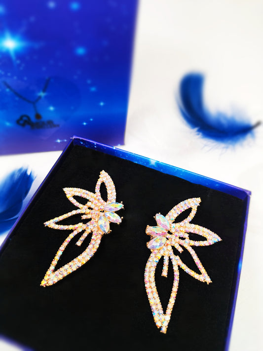 Big Flower Colorful Earrings