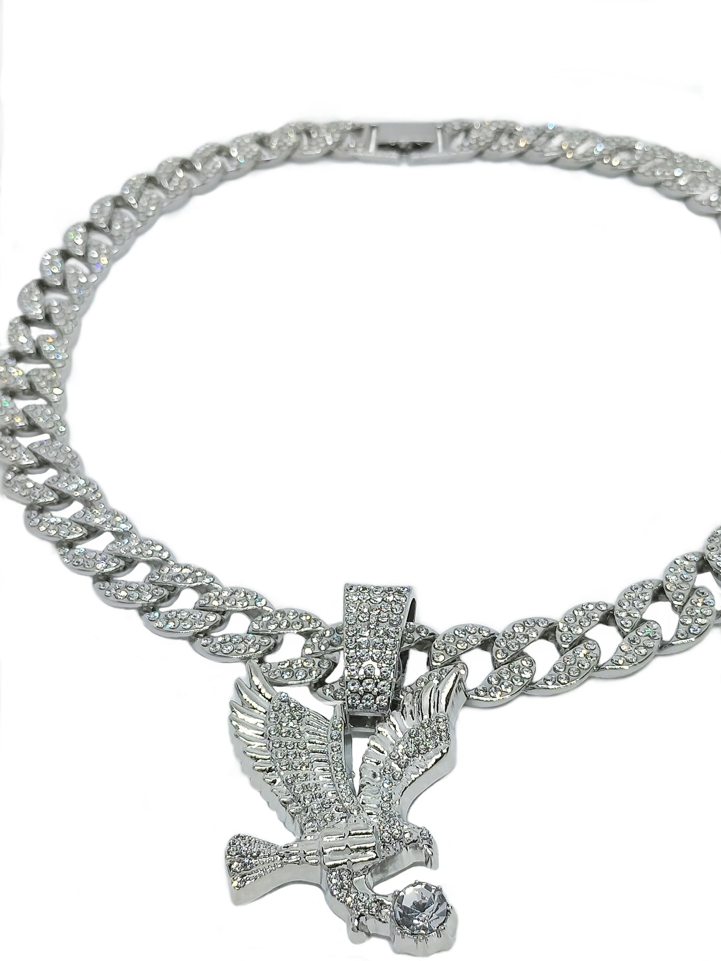 Eagle Strass Necklace Gold/Silver
