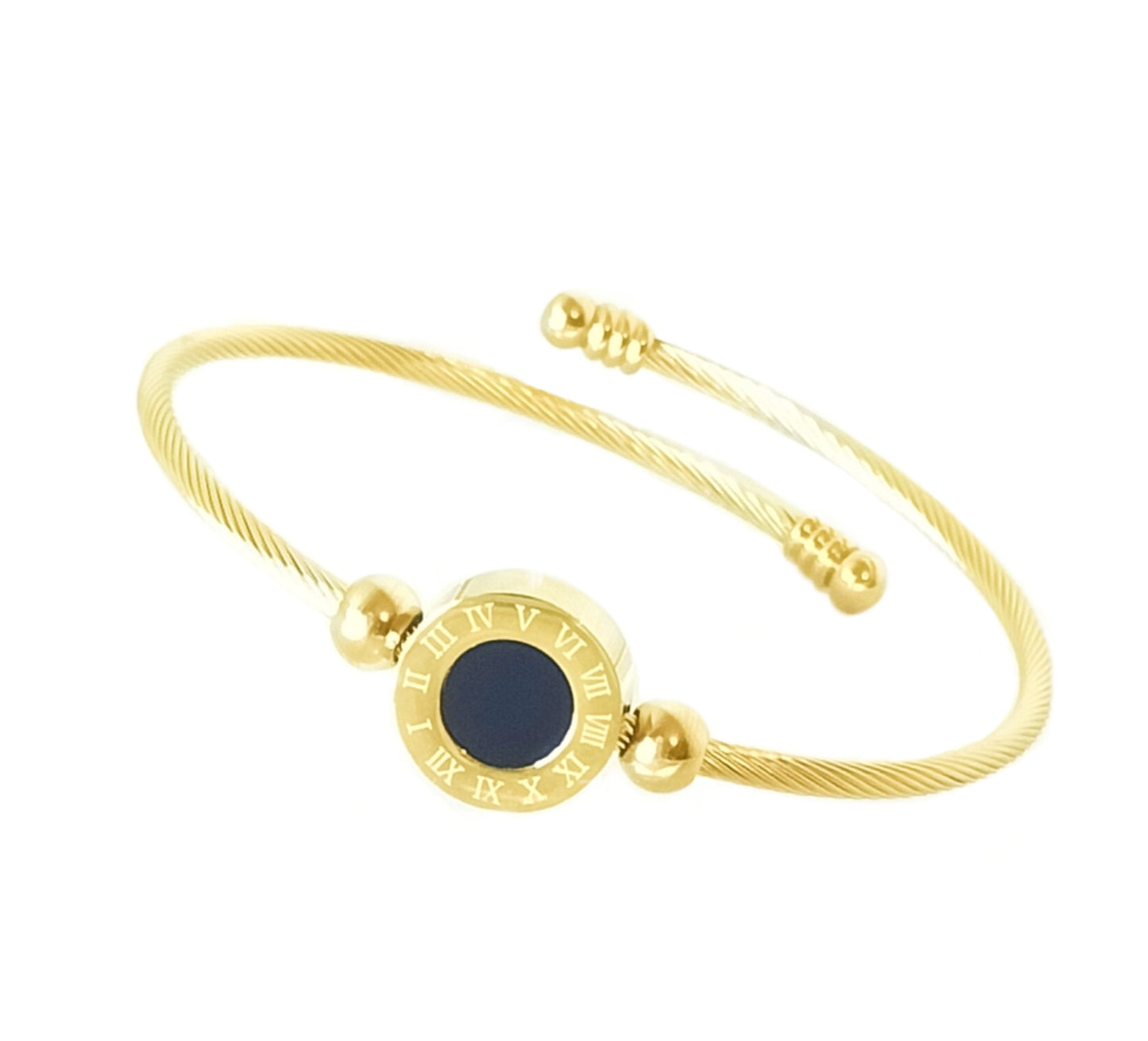 Roman Numerals Bracelet Gold