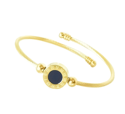Roman Numerals Bracelet Gold