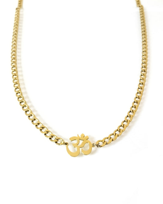 Ohm Hindoeïsme Necklace Gold