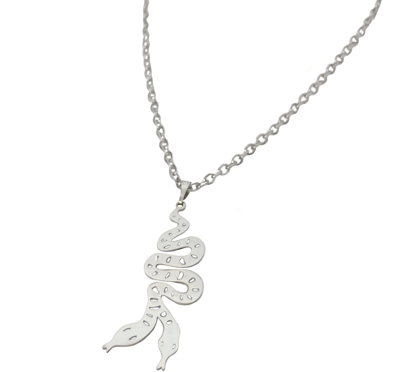 Snake Necklace Silver